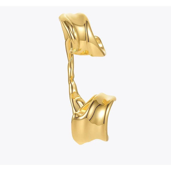 1PC High Quality Fashion Jewelry Irregular Ear Cuff Gold Color Earrings Single Fashion Jewelry-Lucid Fantasy