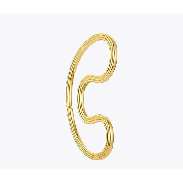 1PC Original Design Geometric Earrings Gold Color Ear Cuff Fashion Jewelry Body Jewelry-Lucid Fantasy