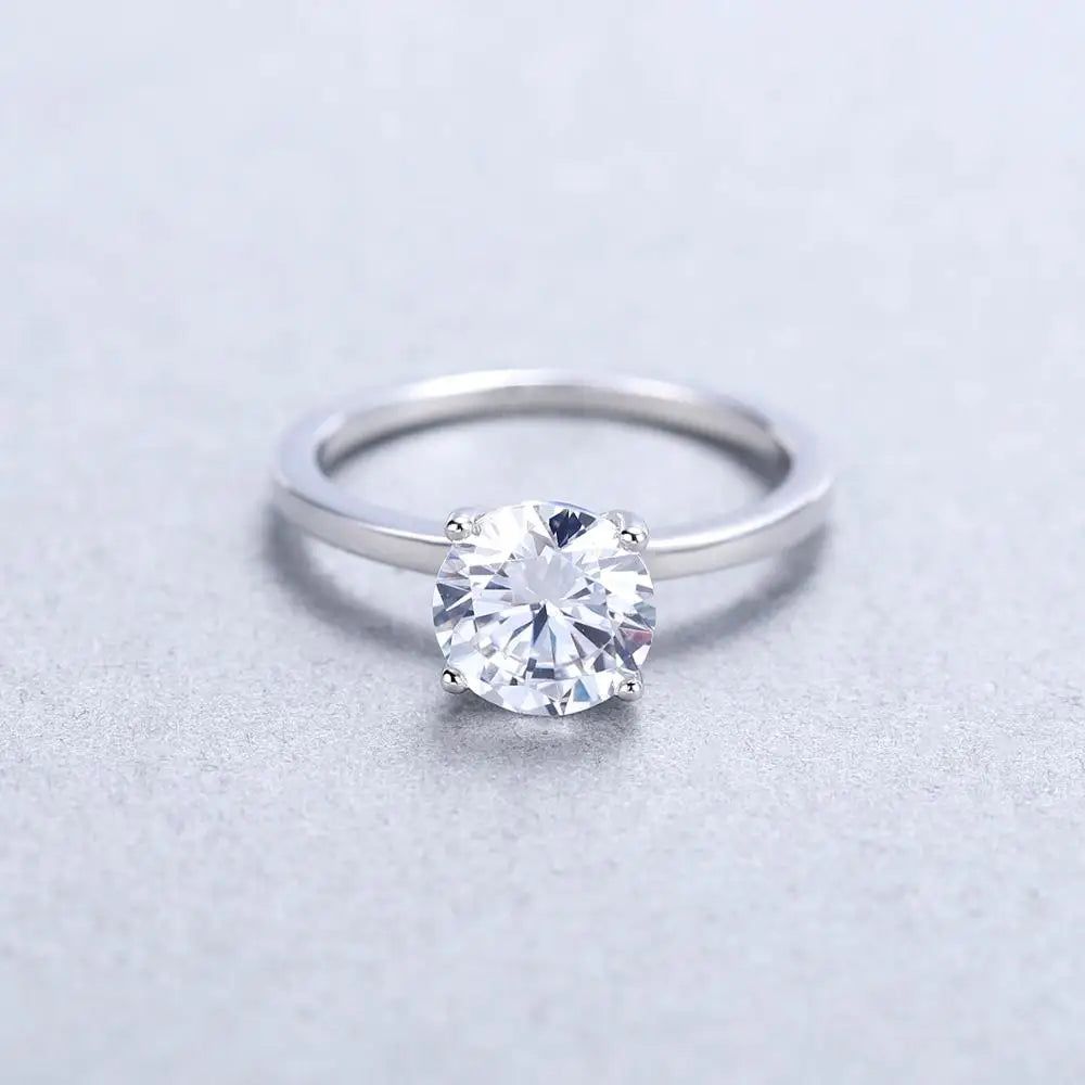 2.57Ct Natural Blue Sapphire Solitaire Ring