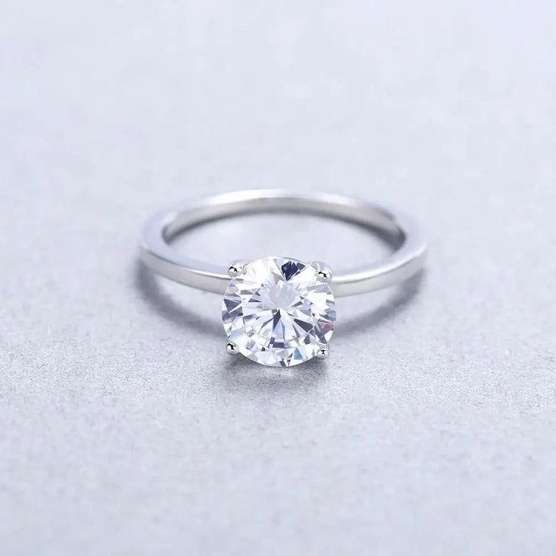 2.57Ct Natural Blue Sapphire Solitaire Ring