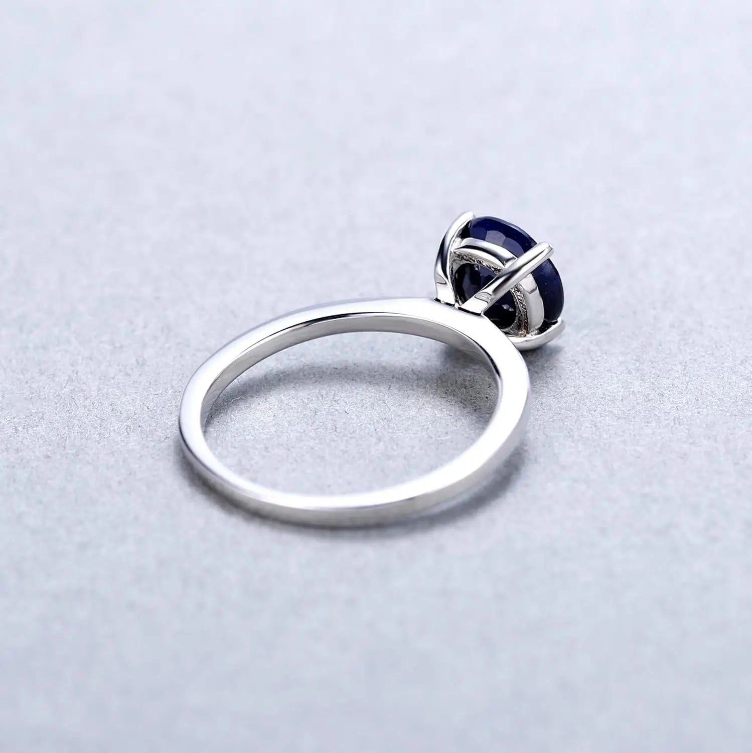 2.57Ct Natural Blue Sapphire Solitaire Ring