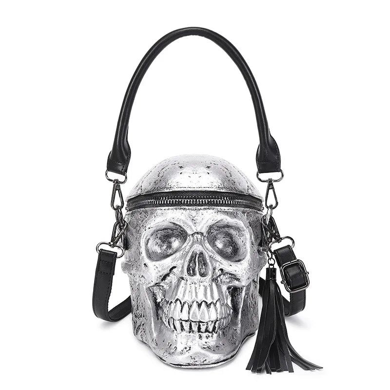 3D Skull Satchel: Unique Rock-Inspired Handbags for Bold Women