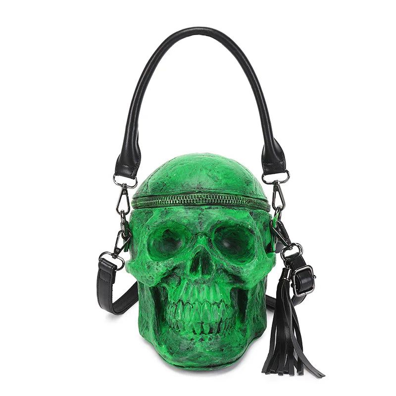 3D Skull Satchel: Unique Rock-Inspired Handbags for Bold Women