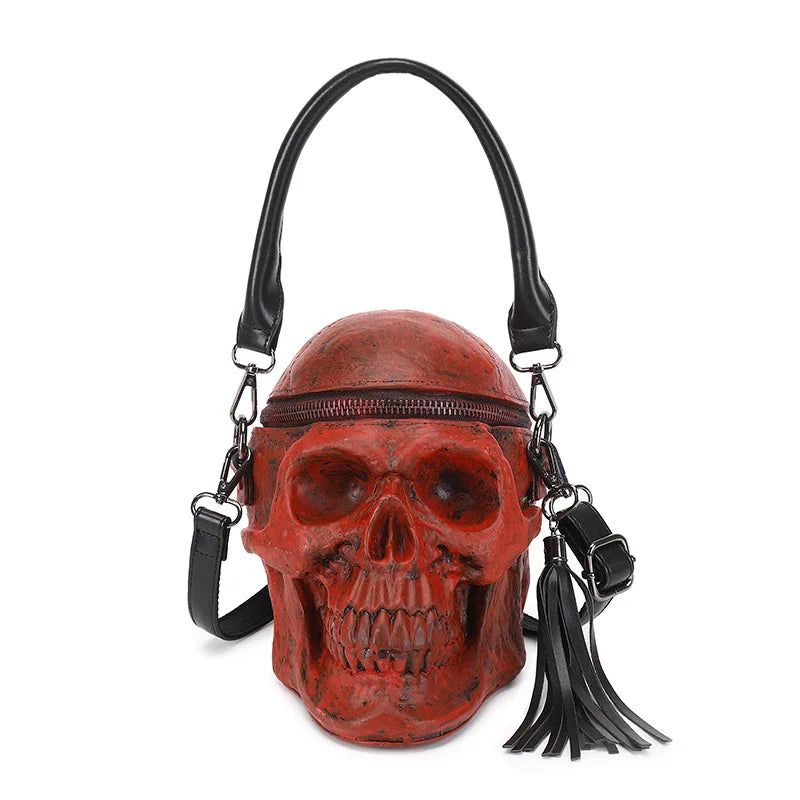 3D Skull Satchel: Unique Rock-Inspired Handbags for Bold Women