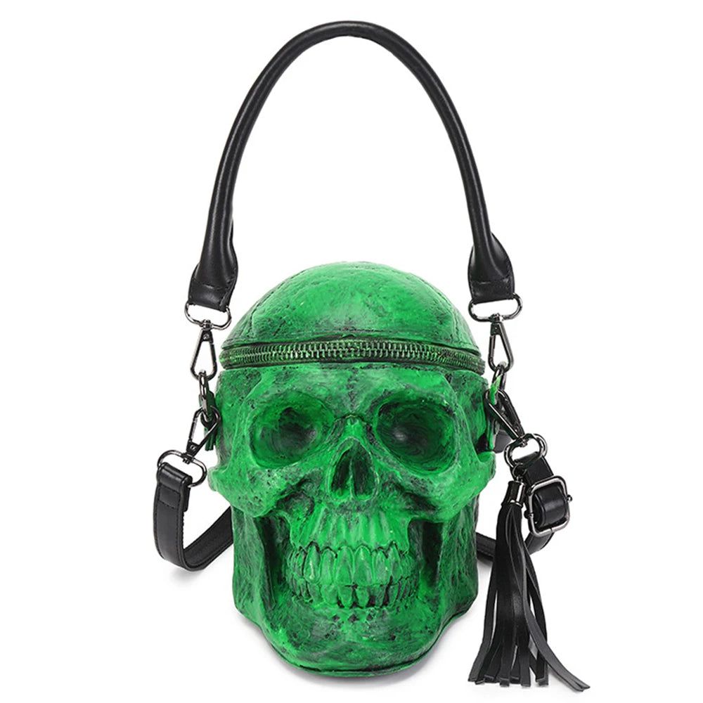 3D Skull Satchel: Unique Rock-Inspired Handbags for Bold Women