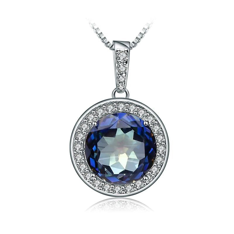 4.79Ct Mystic Quartz Pendant Necklace Silver