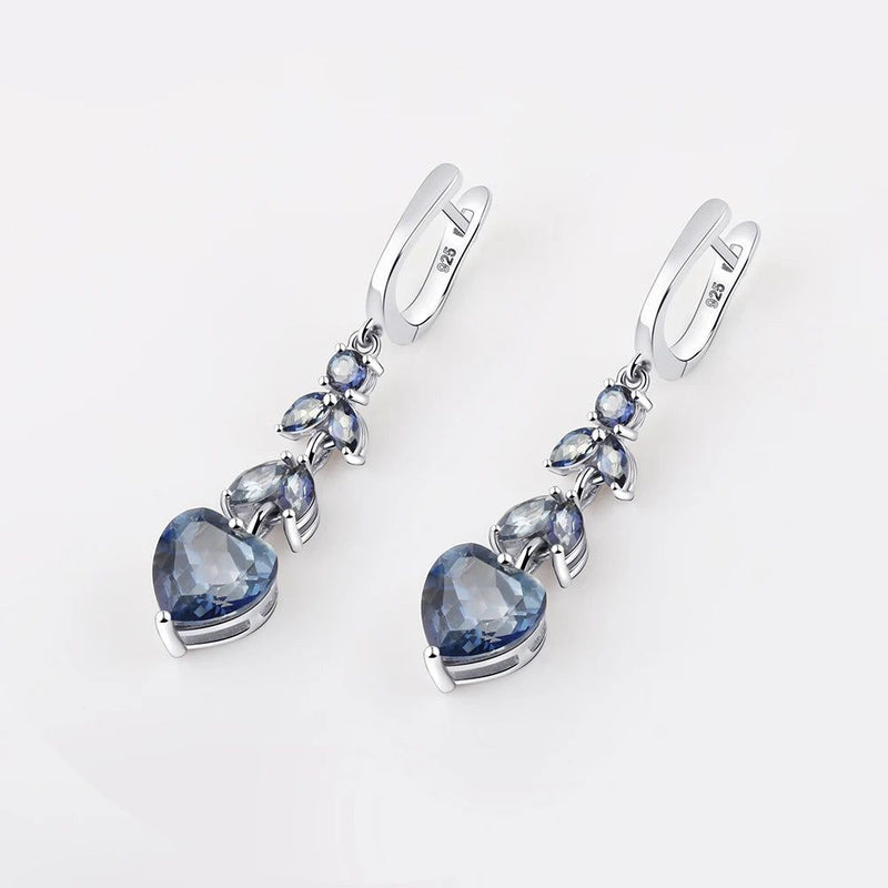 7.88Ct Iolite Blue Mystic Quartz Earrings