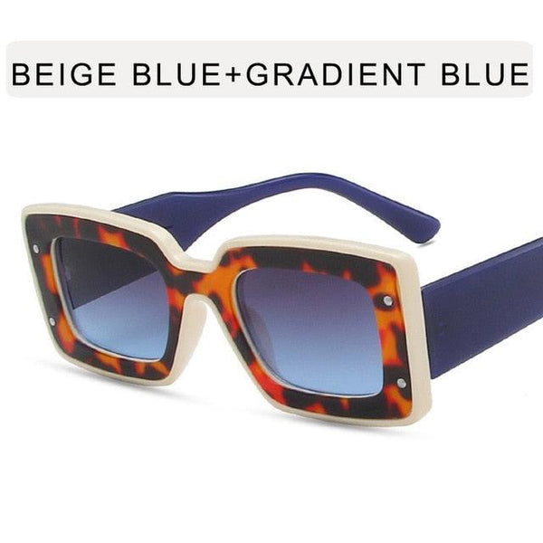 Big Square Oversize Lens Fashion Frame Sunglasses