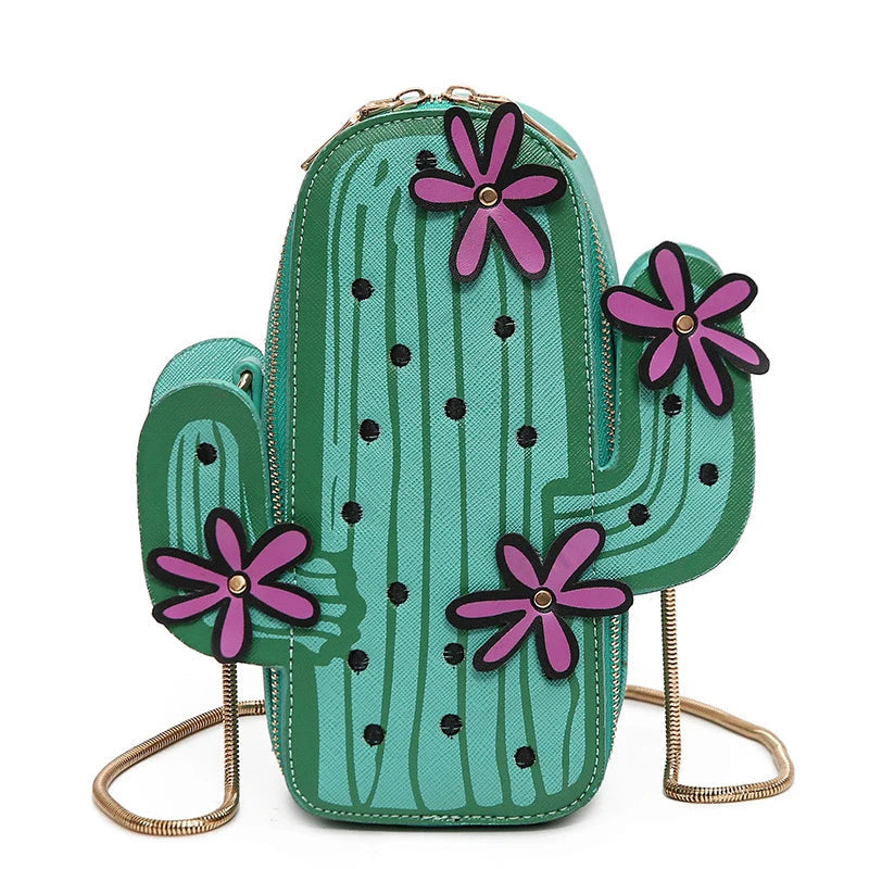 Cactus-Inspired Luxury Handbag for Women - Stylish Crossbody and Shoulder Bag