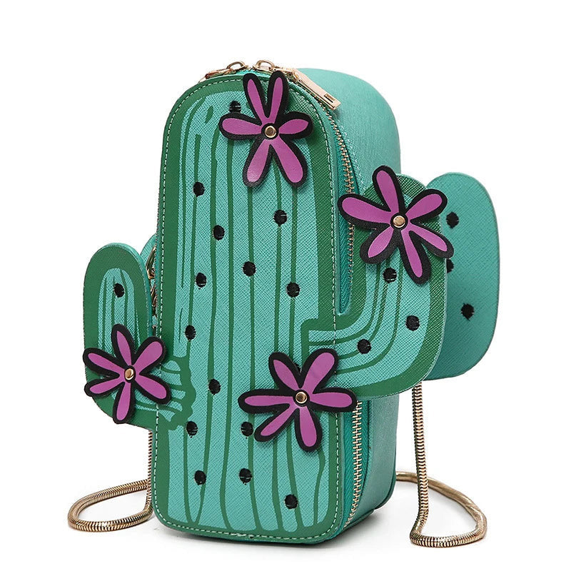 Cactus-Inspired Luxury Handbag for Women - Stylish Crossbody and Shoulder Bag