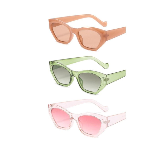 Candy Color Vintage Design Irregular Butterfly Lens Sunglasses