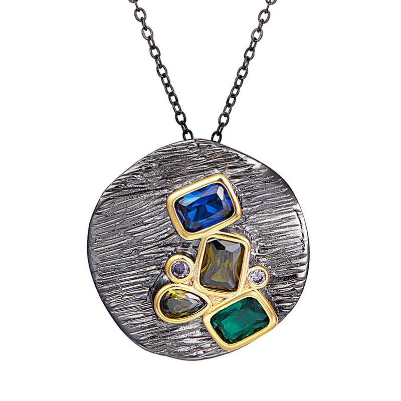 Chic Colorful Cubic Zirconia Pendant Necklace for Every Occasion