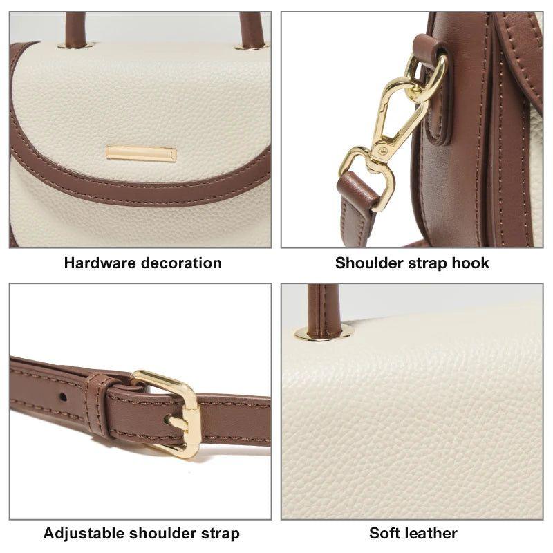 Chic Foxer Genuine Leather Small Handbag for Women - Stylish Hobo Messenger Bag with Adjustable Shoulder Strap