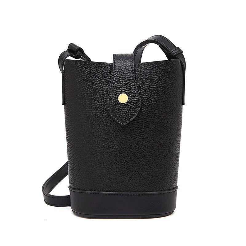 Chic Foxer Mini Phone Crossbody Bag for Women - Stylish Split Leather Travel Companion