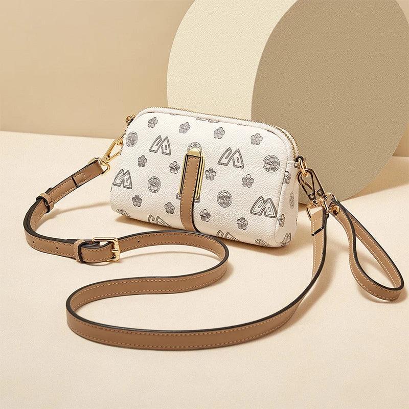 Chic Foxer PVC Clutch Bag for Women - Stylish Crossbody Shoulder Messenger Bag with Geometric Pattern and Smart Storage Solutions