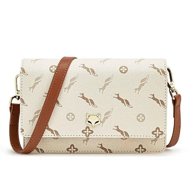 Chic Foxer PVC Crossbody Shoulder Bag for Women - Stylish Flap Messenger with Wallet & Card Holder