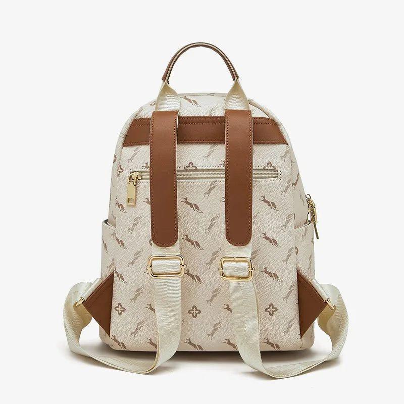 Chic Foxer Women's PVC Printed Backpack - Stylish Travel Rucksack for Everyday Use