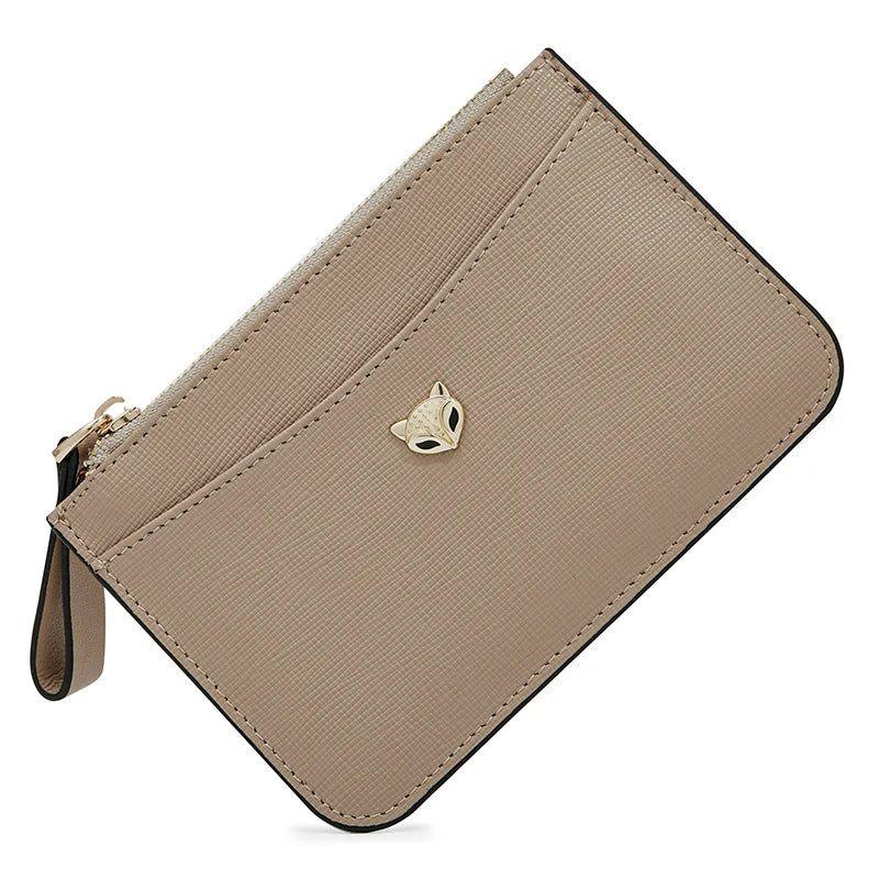 Chic Foxer Women’s Synthetic Leather Card Holder Wallet - Mini Clutch and Coin Purse for Stylish Ladies