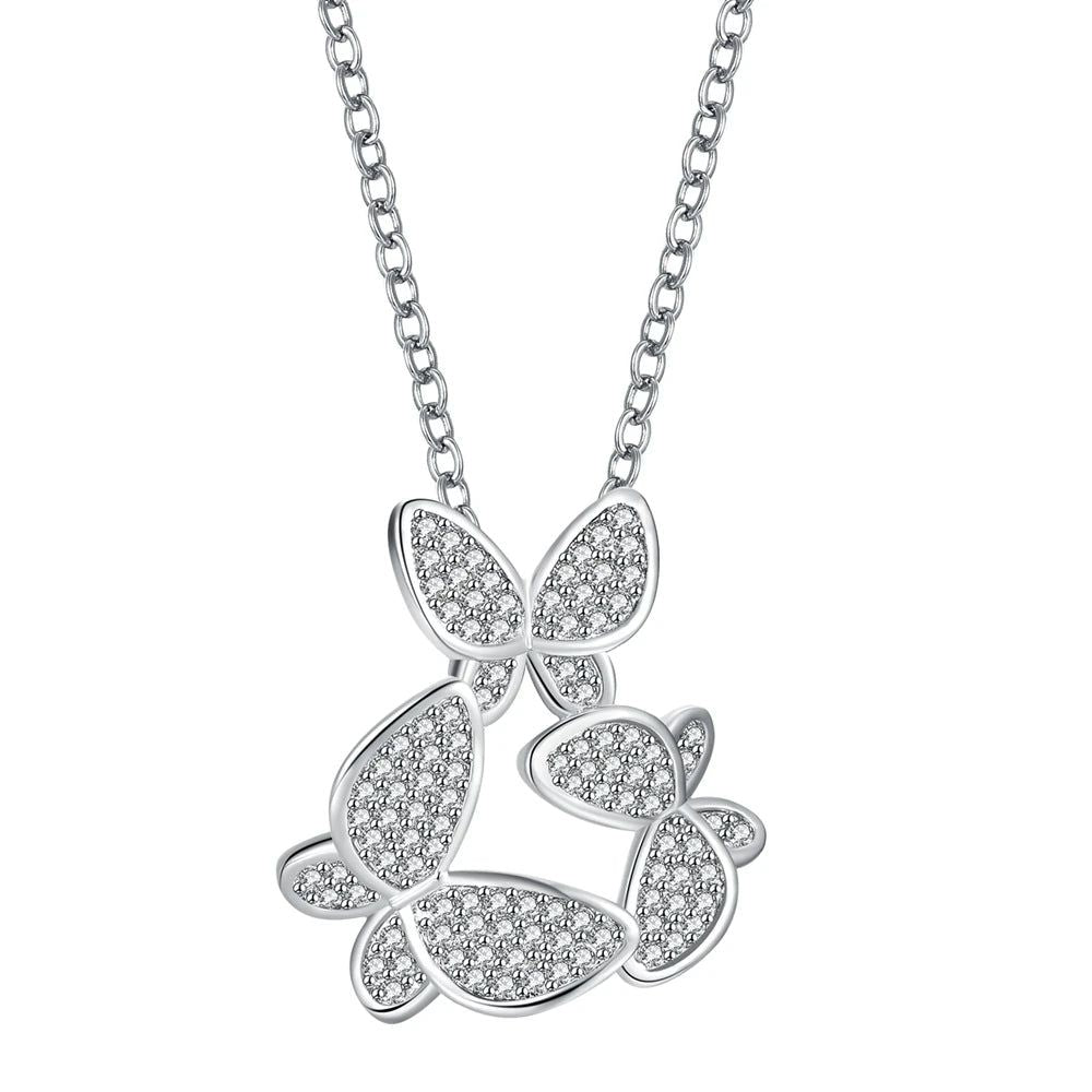 Classic Butterfly Pendant Necklace for Fashion-Forward Girls - Eye-Catching Jewelry Accessory