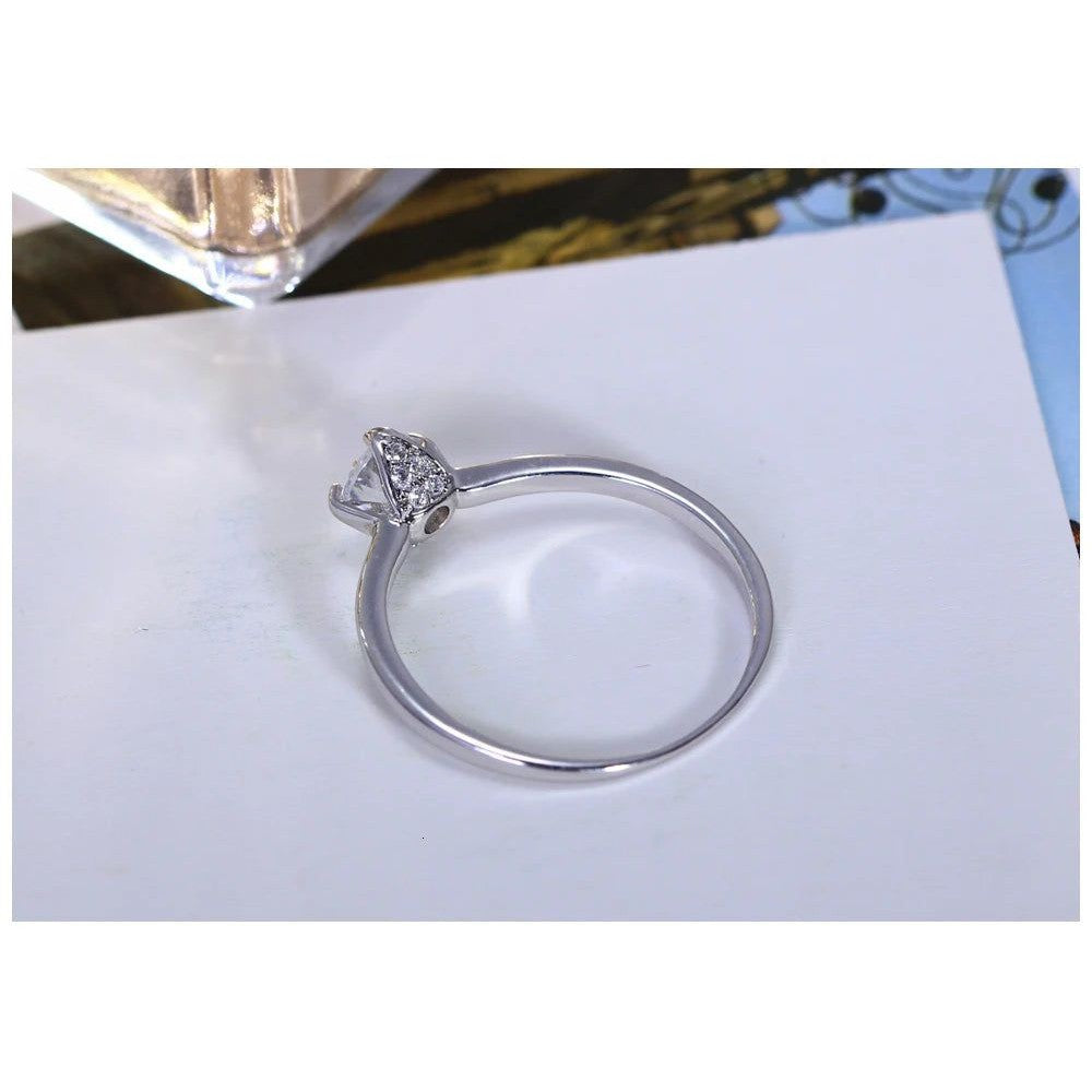 Classic Round CZ Solitaire Cocktail Ring for Timeless Occasions