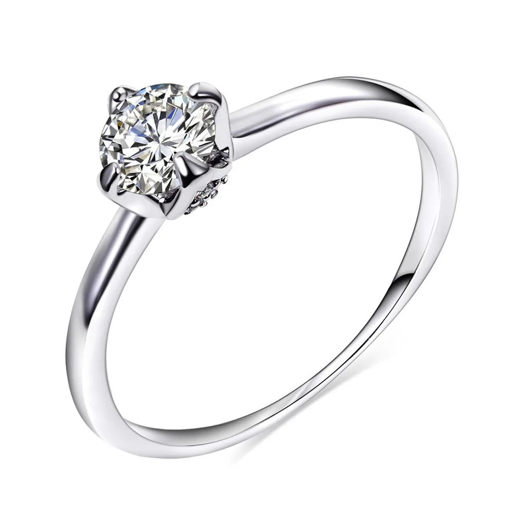 Classic Round CZ Solitaire Cocktail Ring for Timeless Occasions