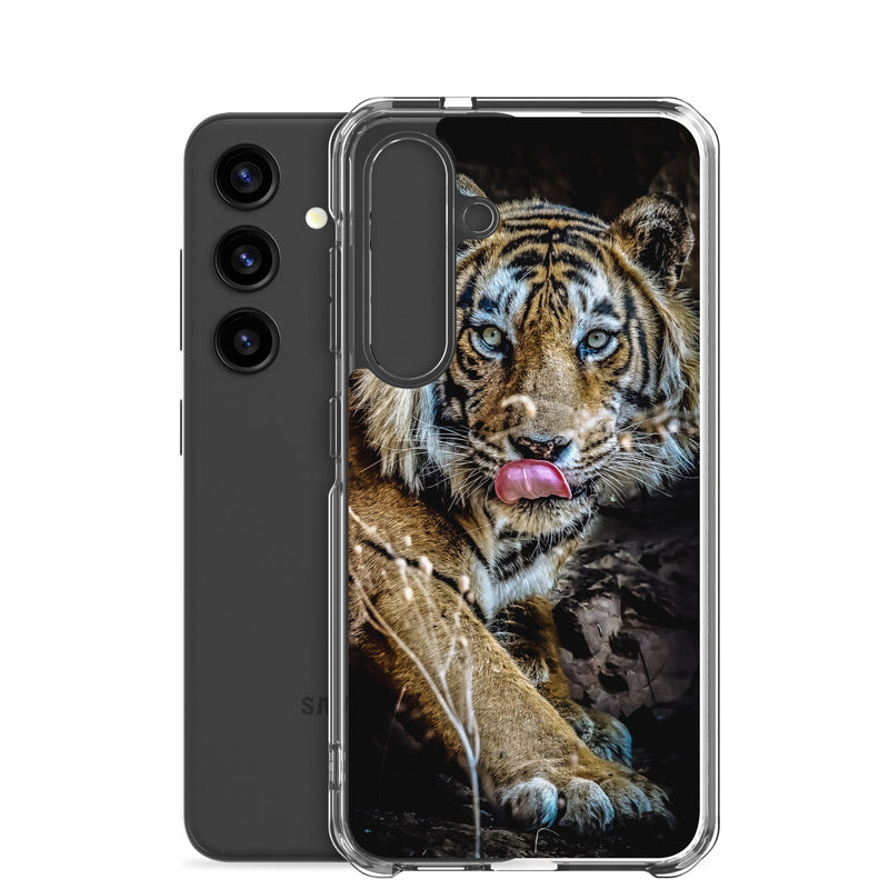 Clear Case for Samsung® Galaxy S24 Big Cat Art Design