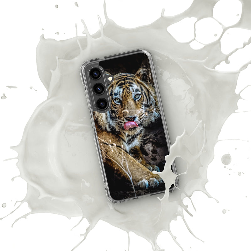 Clear Case for Samsung® Galaxy S24 Big Cat Art Design