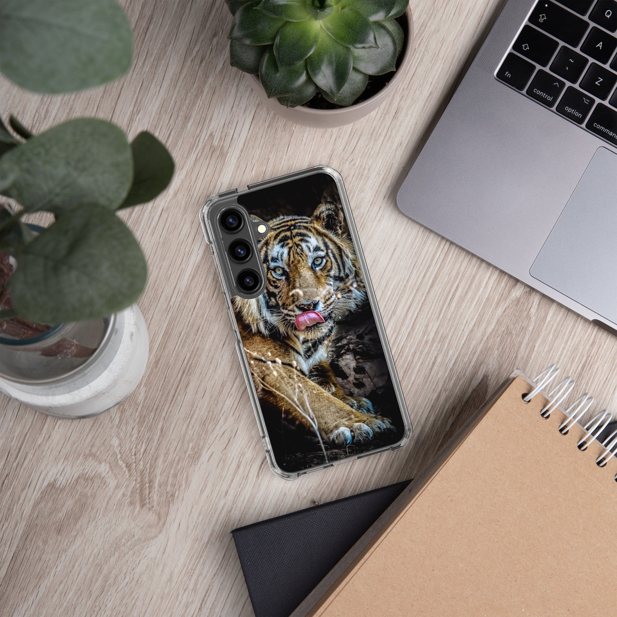 Clear Case for Samsung® Galaxy S24 Big Cat Art Design