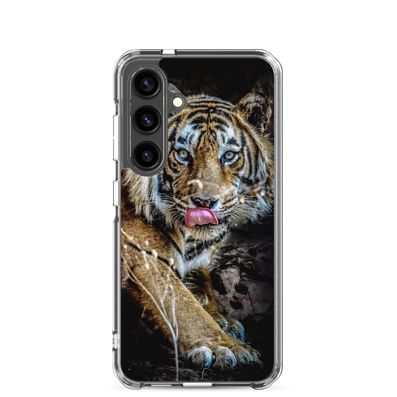 Clear Case for Samsung® Galaxy S24 Big Cat Art Design