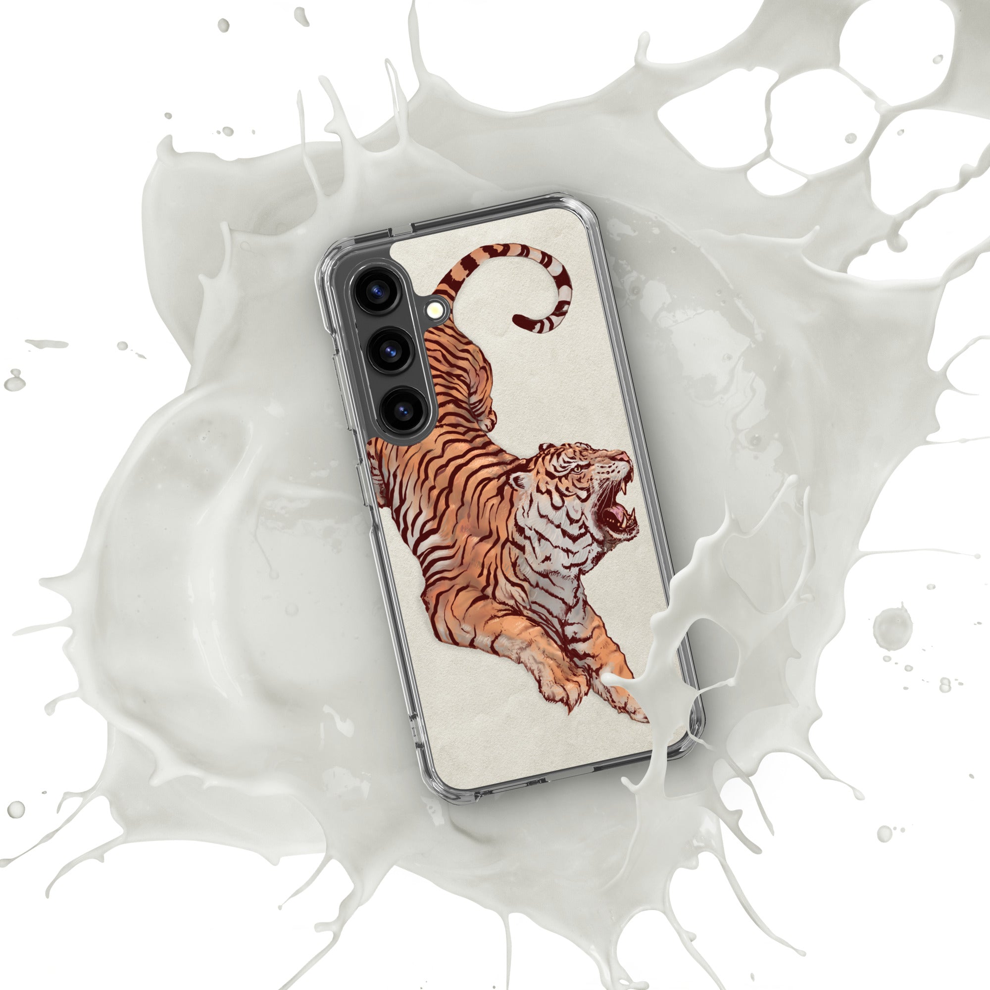 Clear Case for Samsung® Galaxy S24 Tiger Art Design