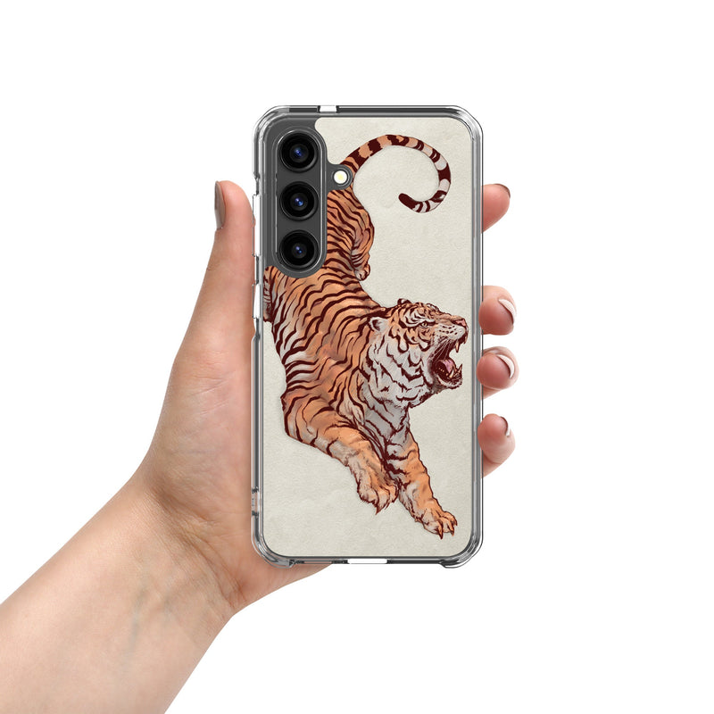 Clear Case for Samsung® Galaxy S24 Tiger Art Design