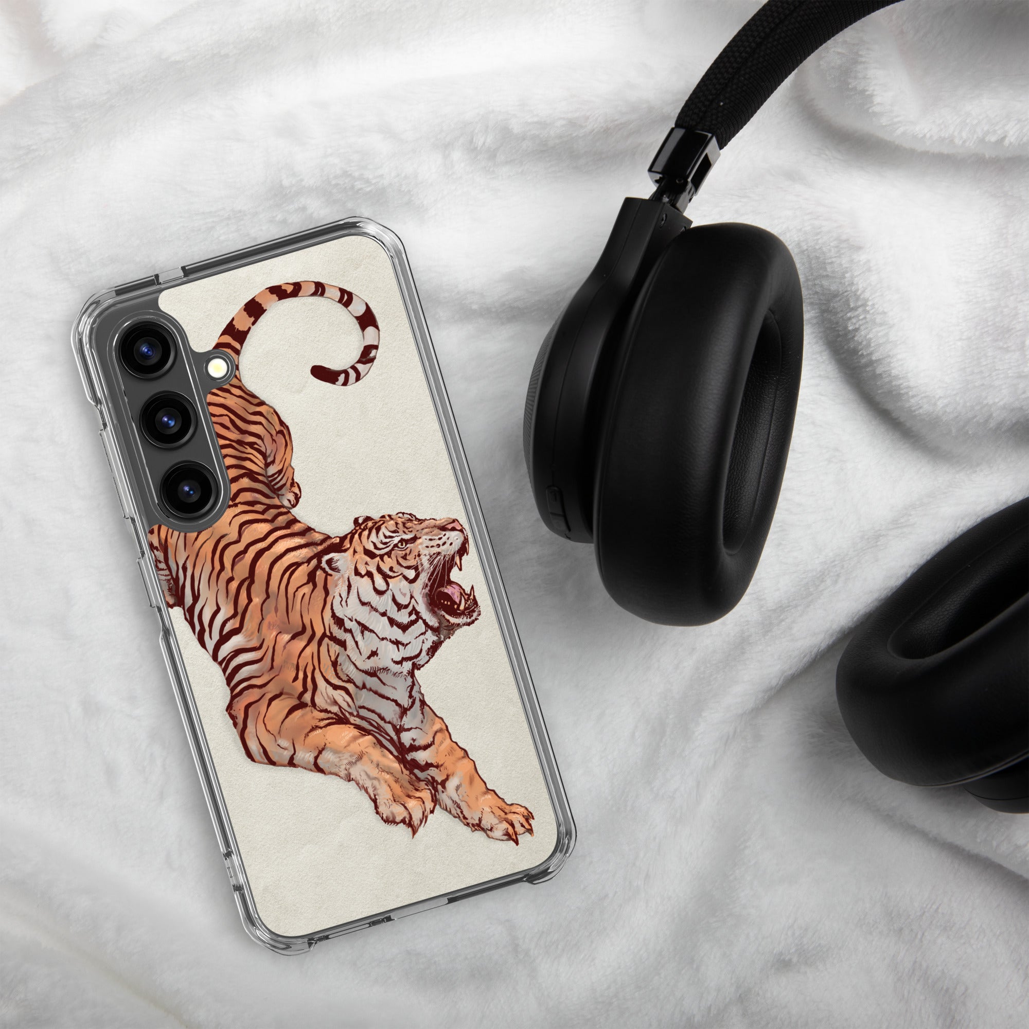 Clear Case for Samsung® Galaxy S24 Tiger Art Design