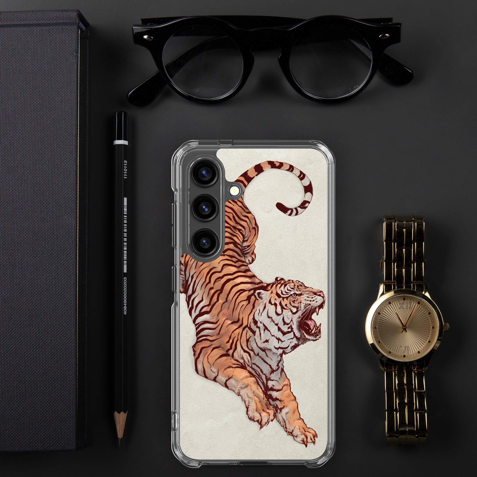 Clear Case for Samsung® Galaxy S24 Tiger Art Design