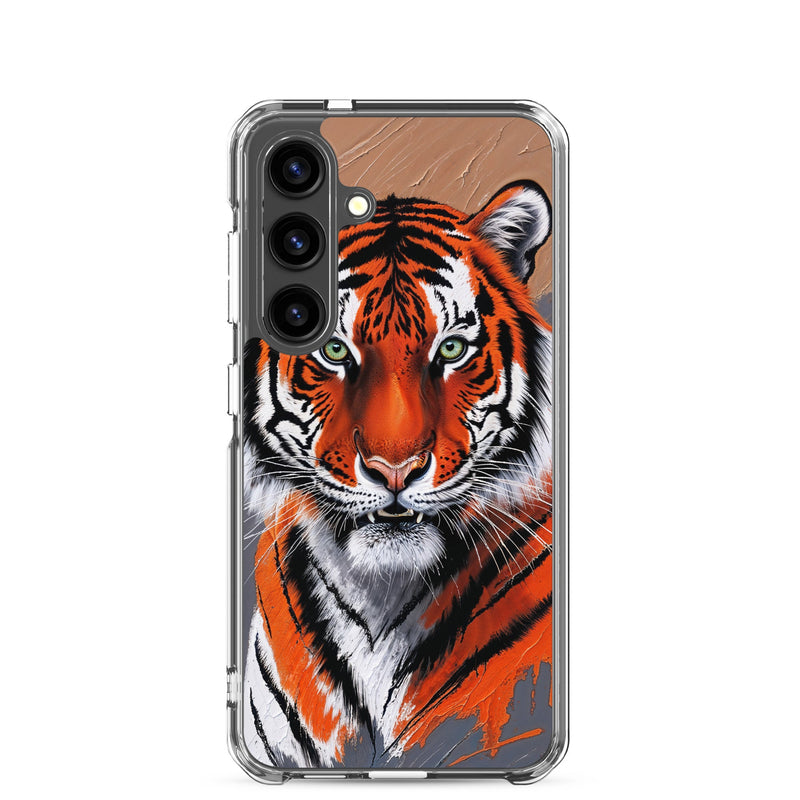 Clear Case for Samsung® Galaxy S24 Tiger Painting Design