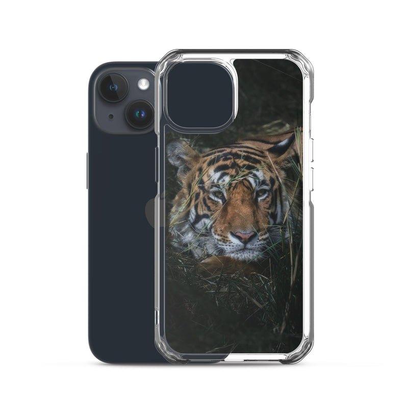 Clear Case for iPhone® iPhone 15 Tiger At Rest Design