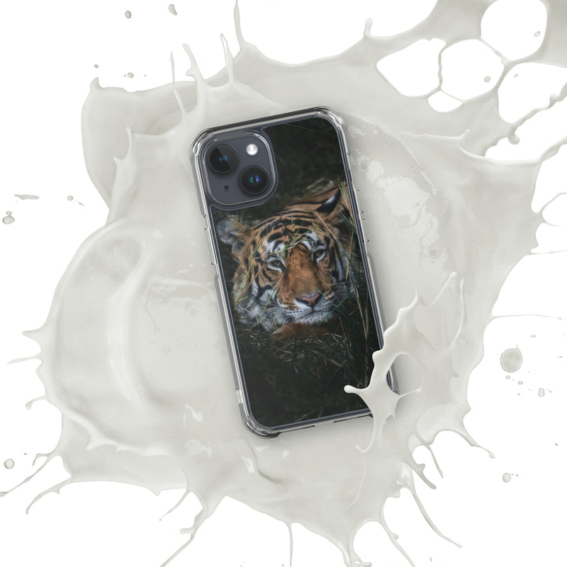 Clear Case for iPhone® iPhone 15 Tiger At Rest Design