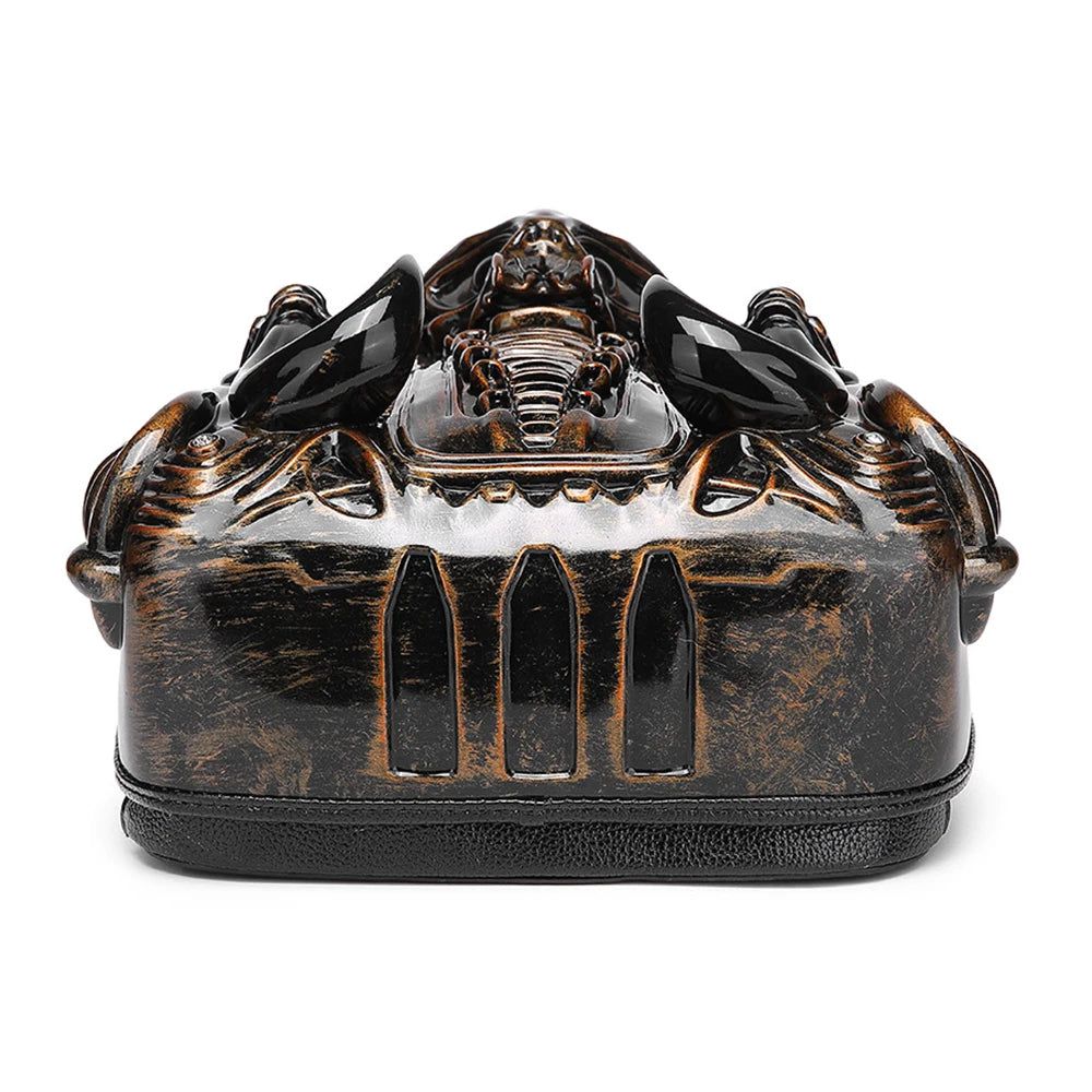 Edgy Luxury Steampunk Cobra Backpack for Women - Retro Designer Schoolbag and Travel Companion