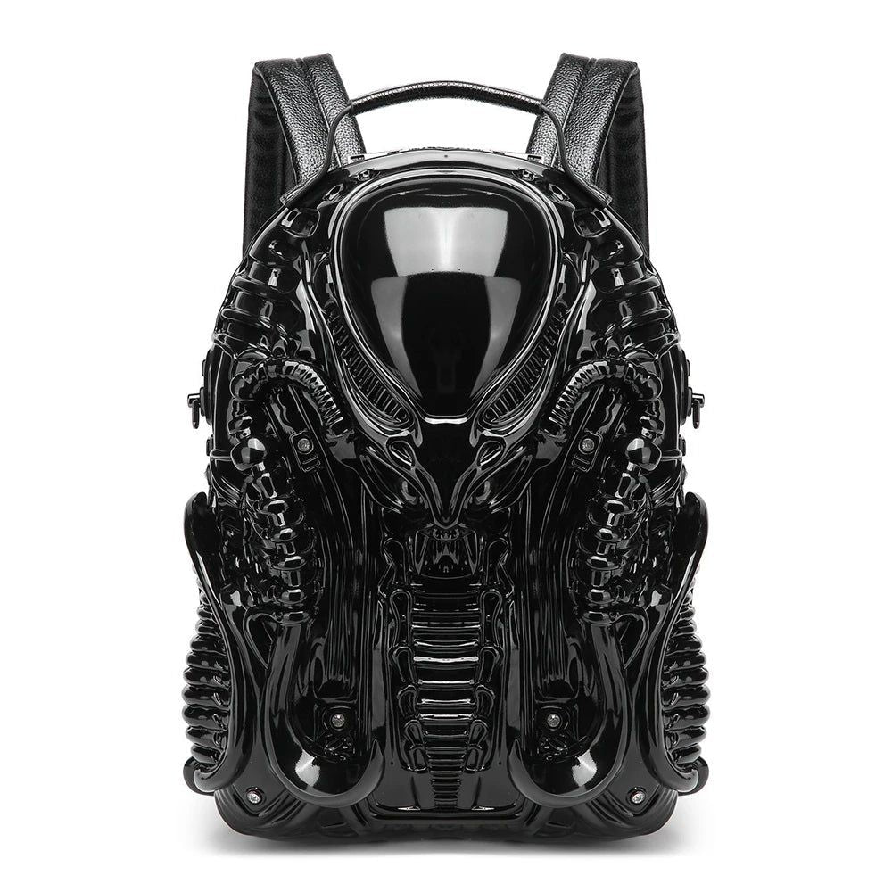 Edgy Luxury Steampunk Cobra Backpack for Women - Retro Designer Schoolbag and Travel Companion