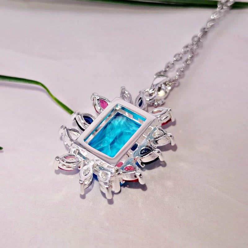 Elegant 14mm Cubic Zirconia Slide Pendant Necklace - Fashion Jewelry for Every Occasion