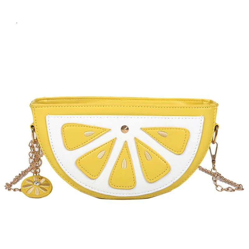 Fruity Fun Handbag: Watermelon & Banana Shaped Crossbody Bag for Women