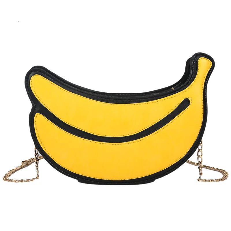 Fruity Fun Handbag: Watermelon & Banana Shaped Crossbody Bag for Women