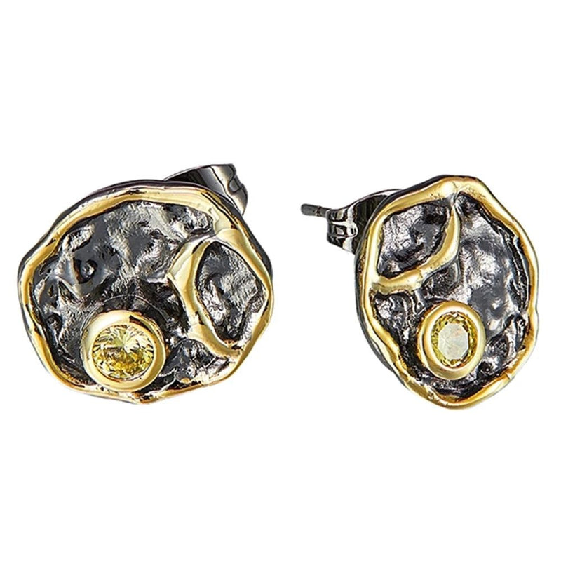 Geometric Baroque Stud Earrings - Four Stylish Designs for Everyday Elegance