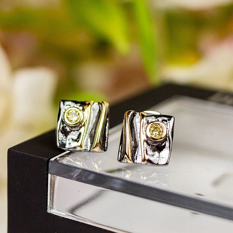 Geometric Baroque Stud Earrings - Four Stylish Designs for Everyday Elegance