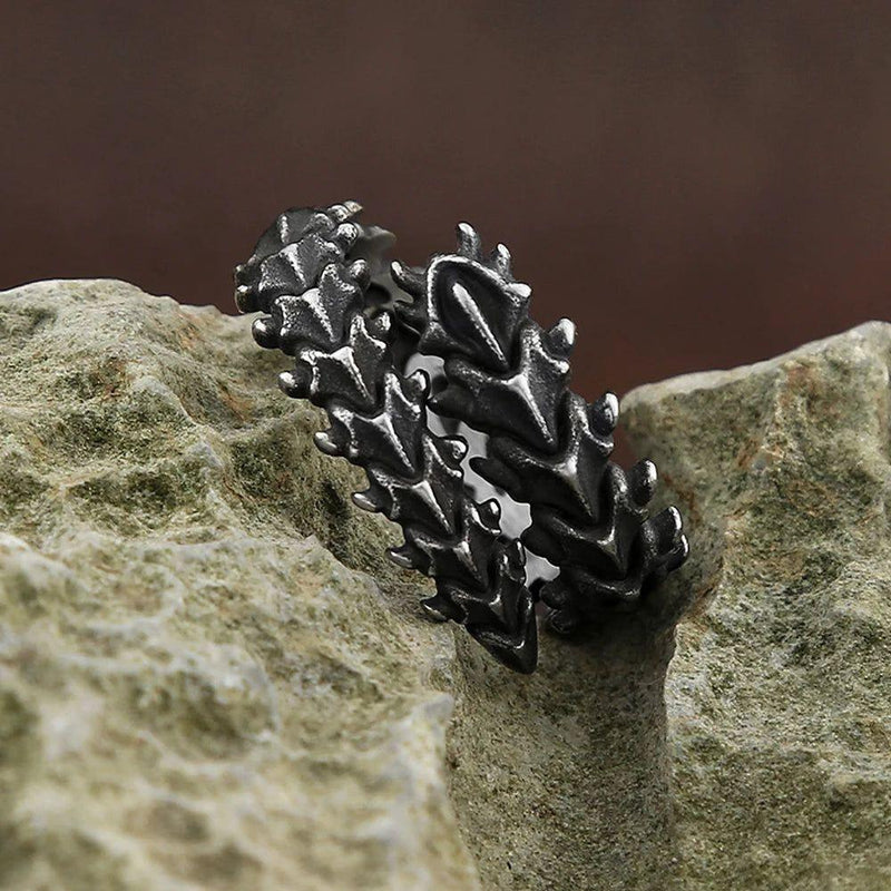 Gothic Dragon Bone Ring - Unisex Stainless Steel Punk Biker Jewelry