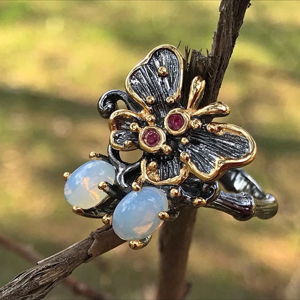 Gothic Elegance: Butterfly Antique Ring for Chic Lovers of Unique Jewelry