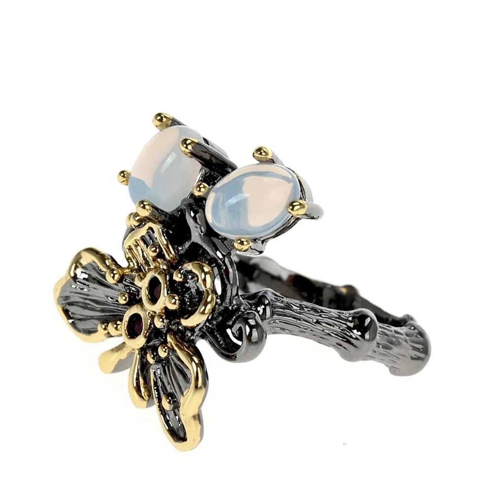 Gothic Elegance: Butterfly Antique Ring for Chic Lovers of Unique Jewelry