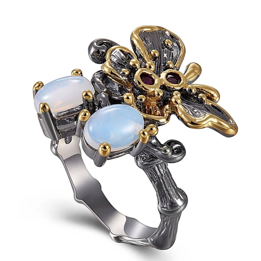 Gothic Elegance: Butterfly Antique Ring for Chic Lovers of Unique Jewelry