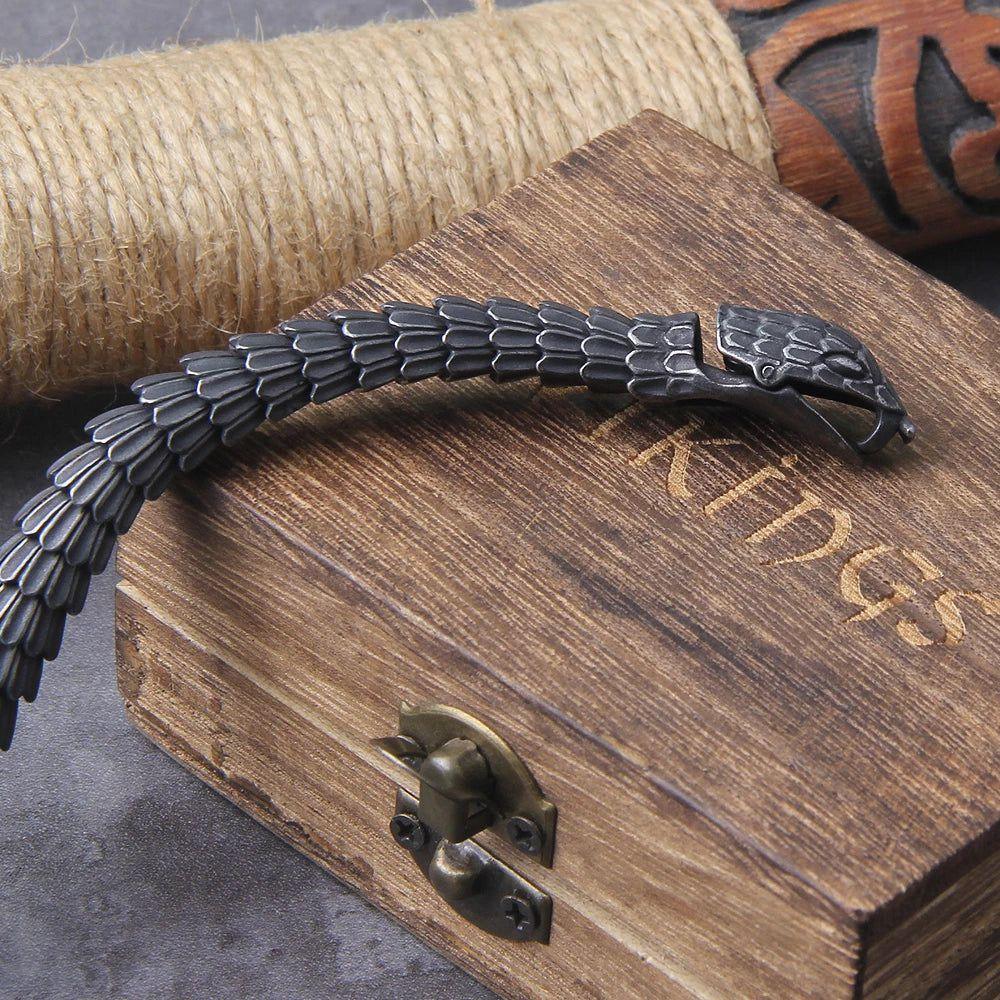 Gothic Style 316L Stainless Steel Black Snake Chain Bracelet for Men and Women - Hip Hop Charm Biker Jewelry Gift