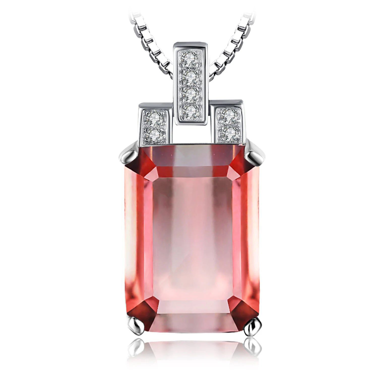 Elegant 6ct Emerald Cut Zultanite Color Change Pendant in 925 Sterling Silver (Pendant Only)