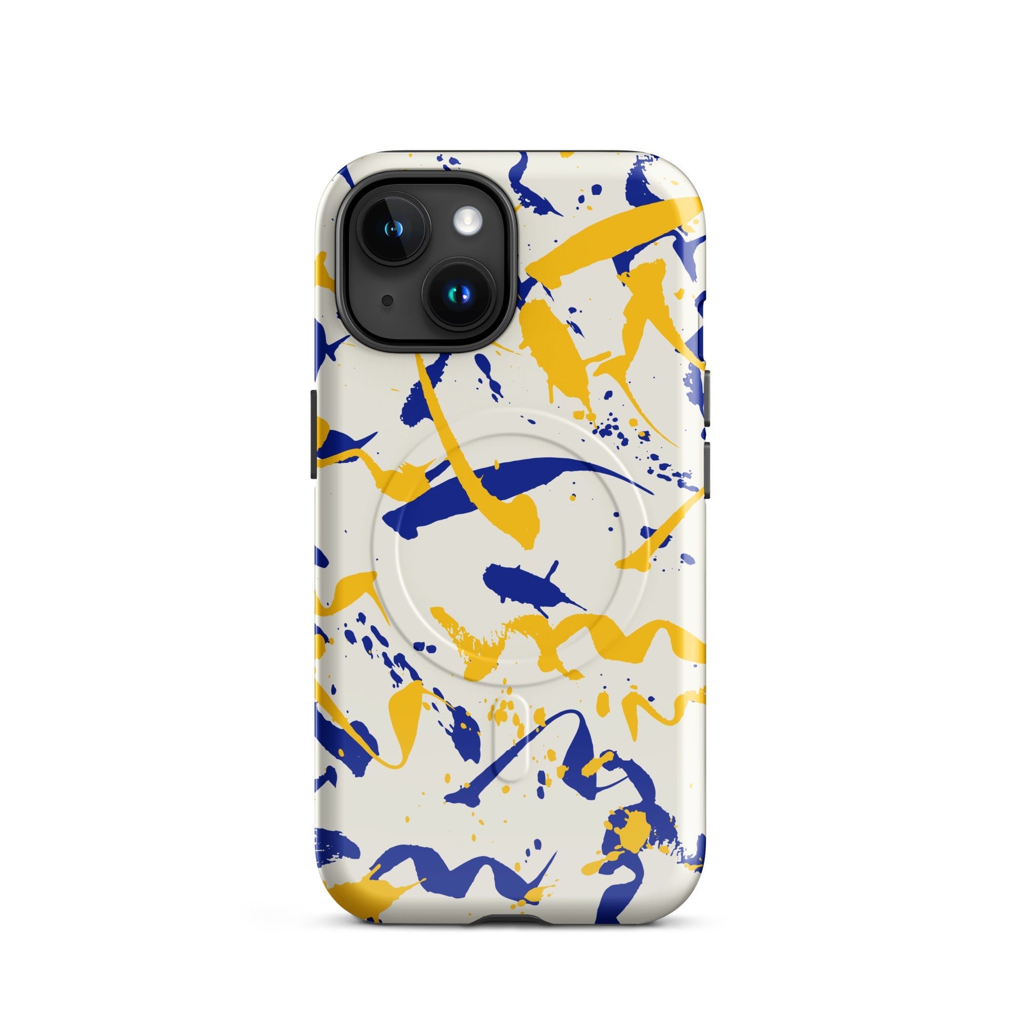 MagSafe® tough case for iPhone® iPhone 15 Abstract Paint Texture Design